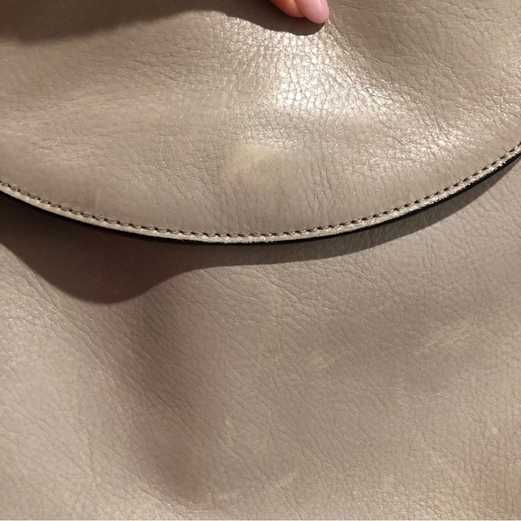 Kate Spade Saturday Handbag "The A Satchel" Detachable Straps Light Gray W OS - Picture 9 of 16